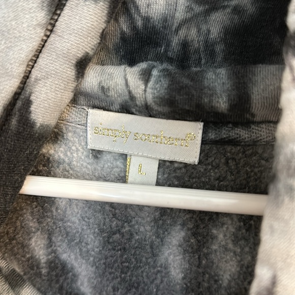 Simply Southern Cowl Neck Pullover Large - Picture 4 of 4